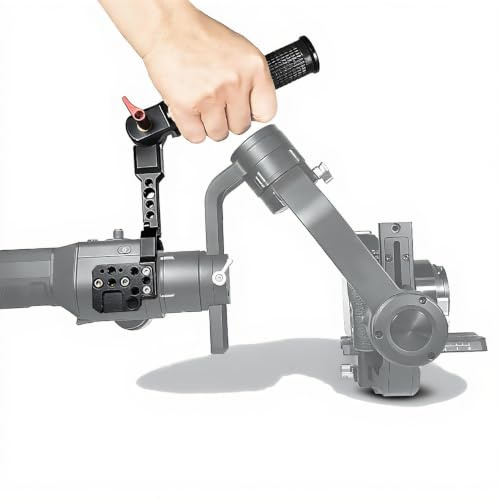 Handhållet grepp för Ronin-S/Ronin-SC-stabilisator, aluminiumlegering metall hopfällbart handtag slinggrepp stabilisator tillbehör med kallt sko-gränssnitt