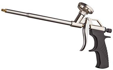 DSTOCK60 - PISTOLET PROFESSIONNEL POUR MOUSSE EXPANSIVE - REVETEMENT TEFLON - AVEC 2 EMBOUTS PLASTIQUE - CONSTRUCTION SOLIDE EN MÉTAL - LOT DE (1)