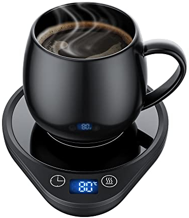 BTOYM Coffee Mug Warmer Smart Cup Warmer with 3 Temperature Settings Electric Beverage Warmer Plate Auto Shut Off, Coffee, Tea and Milk Warmer for Office Home Desk Use (Cup Not Included)