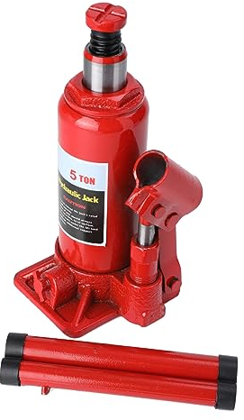 ATEdata Hydraulischer Wagenheber 5T Eisen Wagenheber Hydraulisch Car Jack Pneumatik Wagenheber, Hydraulischer Flaschen-Wagenheber,Stempelwagenheber/Kompakt-Wagenheber für PKW SUV
