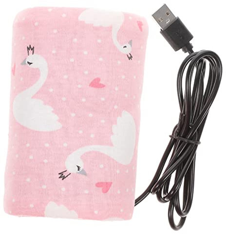 ibasenice Chauffe-biberon Portable Pour Lait Maternel Usb Pratique Pour Voyages Bébé Protection Thermique Conservation Chaleur Couleur Blanche Motif De