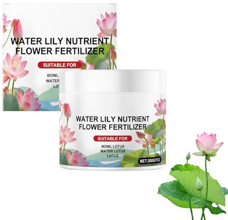Engrais pour Plantes Aquatiques,Engrais de Fleurs,Engrais pour Nénuphars,Croissance Efficace Rehausseur de Floraison Riche en Nutriments,pour Bol Lotus, Lis à eau, Lotus