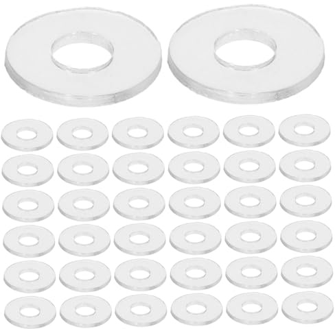 ABOOFAN 500pezzi Guarnizioni Per Viti in Vinile Trasparente Rondelle Piatte Resistenti Per Maniglie Box Doccia e Riparazioni Guarnizioni Isolanti Flessibili e Antiossidanti Per Sostituzion