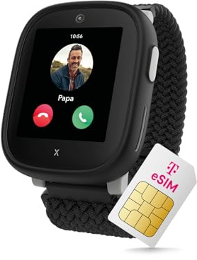 Xplora X6 Play eSIM Smartwatch för barn, med GPS-spårare och SOS-knapp, inklusive byte av tillbehör för mix- och matchning, kraftfull barnklocka med kamera och stegräknare, telefonklocka inkl. mobil