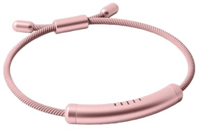 CJFBDFC Myggavvisande armband metallrör växt eterisk olja armband, justerbart bärbart anti-insektsarmband för vuxna runtom utomhus anti-bitskydd 4 st – rosa