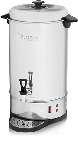Swan SWU20L Catering Urn with Automatic Temperature Control, Drip Tray, 20L, 2200W, Stainless Steel