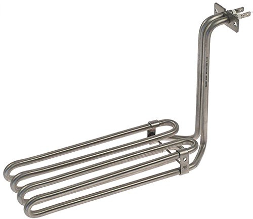 FriFri Radiador para freidora FT8, FT6, FT10, FT4, FT4 + 4, PROFI10 2300 W B2 20 mm agujero 5 mm distancia entre orificios 40 mm L2 257 mm L1 25 mm 230 V