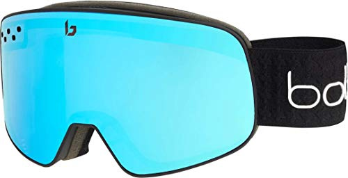 BOLLE Nevada Schneebrille 2021 Black Matte Corp/semi Polarized Light Vermillon Blue