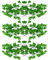 NHCDFA Fake Vines, 3pcs Artificial Ivy Garland, Aesthetic Hanging Vines,Ivy Uv Resistant Green Leaves Fake Plants For Wedding Party Room Decor Office Garden Wall Decoration, 1 x 1 cm