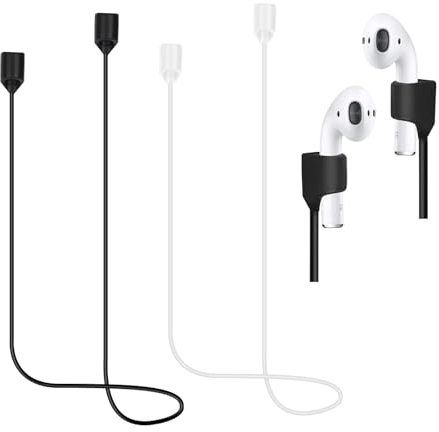 2PCS Magnetische Anti Verlust Gurte, Zubehör für AirPods, Halteband für AirPods, Magnetisch Halteband, für AirPod Straps aus Geschmeidigem Silikon für AirPod 3, für AirPod Pro 2, Länge: 72CM