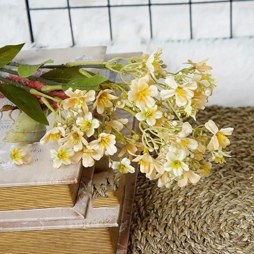 WBLSPA Decoraciones de otoño con Flores Lilas, Flores Artificiales, decoración del hogar, otoño-D