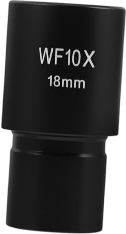 Gadpiparty Biologisches Mikroskopokular 10x 18mm Weitwinkel Optisches Glas Ersatzlinse Mikroskopzubehör Für Labor Bildung Und Forschung