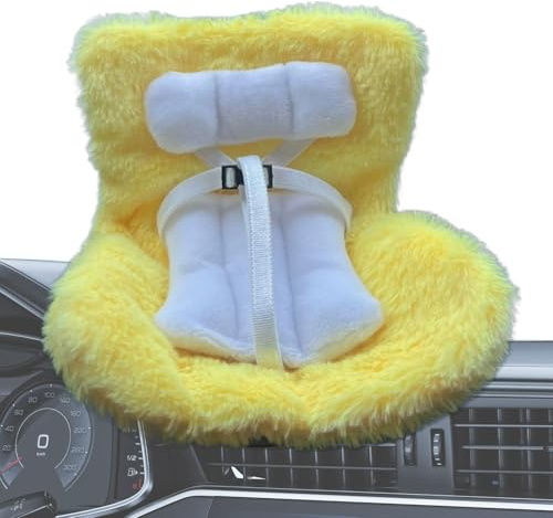 Asiento de autos de juguete para muñecas - portador de muñecas de cojín peludo suave, asiento de muñecas de carácter de felpa | Finge Play Cor Accessory para camiones SUV, juguete de juego de rol de v