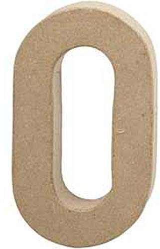 Zahl, groß, H: 20,5 cm, 0, 1 Stück