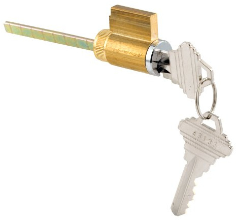 Prime-Line E 2104 1-7/8 In. Brass Housing with Chrome Plated Face, Cylinder Lock (Single Pack)
