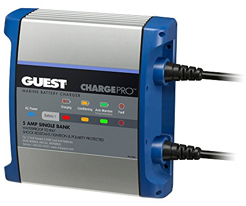 Guest 2708A Guest On-Board Battery Charger 5A / 12V; Bank; 120V Input