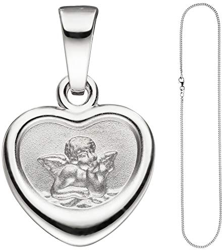 Jobo Damen-Anhänger Schutzengel aus 925 Sterling Silber mit Kette 42 cm