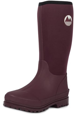 Lakeland Active Women's Rydal Neoprene Insulated Rubber Mucker & Yard Wellington Boots Warm Lined Fully Knee High Waterproof Wellies in Black, Moss Green, Navy Blue & Plum