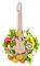 Winkee Rocks Gitarren-Zange - Die rockige Küchen Zange in E-Gitarren Form | Guitar Tongs | Holzzange - Ideal für Salat, als Gebäckzange, zum Grillen | Hochwertig | Musiker Geschenk