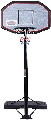 Basketball Hoop System Height Adjustable Basketball Stand for Teens Adults Indoor Outdoor w/Wheels, 43 Inch Backboard Teenagers Indoor Outdoor