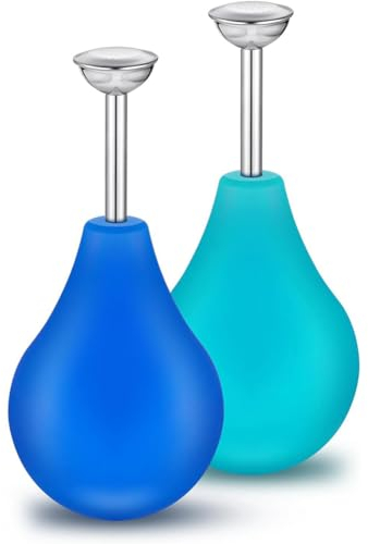 Tsudoku 2 Pcs Ball Sprinkler, Blue&Green, Impulse Style, Rubber Material, Perfect for Wet Felting & Plant Watering