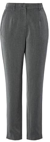 PIECES Pantalón de Mujer PCKAMIL Largo hasta el Tobillo, Gris Oscuro, S / 32L