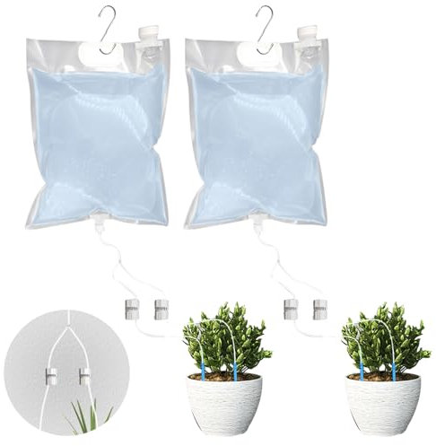 Irrigazione a goccia, un sistema di irrigazione dell'impianto che regola il flusso d'acqua (2 pacchetti)