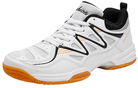 Viaoragiosa Badminton Squash Shoes,Scarpe da Tennis Tavolo,Scarpe per Badminton,Badminton Shoesuomo,Anti-Slip,Non-Marking,Flexible,Anche per Squash,Ing Pong,Pallavolo,Basket E Sport al Chiuso