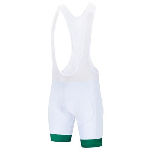 Abbigliamento Ciclismo Uomo Pantaloncini da ciclista sportivi bianchi da uomo e da donna, pantaloncini da ciclista ad asciugatura rapida, pantaloni con bretelle da bicicletta Pantaloncini Bici Uomo(Iv