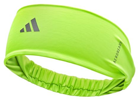 adidas Aeroready Stirnband, feuchtigkeitsabsorbierend, atmungsaktiv, reflektierend, elastisch, One-Size, ideal für Sport und Training, maschinenwaschbar bei 30 Grad