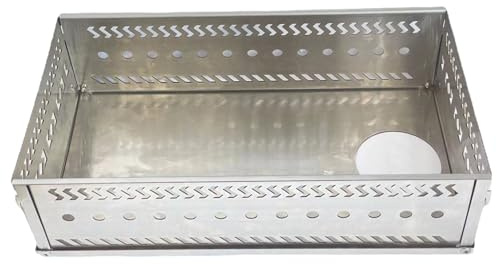 Supporto per pietre da sauna, grande capacità, cestino per sauna, pieghevole, multiuso, in acciaio inox, per carbone, stufa a legna, barbecue all'aperto