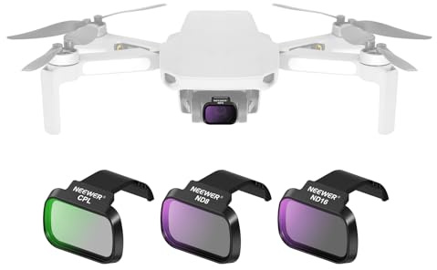 NEEWER Set di Filtro ND Compatibile con DJI Mini 4K/2 SE/SE/2/Mavic Mini (3 Pezzi), CPL/ND8/ND16, Filtri a Densità Neutra in Vetro Ottico HD Multistrato, Accessori per Fotocamera Drone, FL-C41