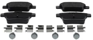 Bosch BP986 – Bromsbelägg bil bakaxel – Bosch kvalitet – reducerat buller och damm – ECE-R90-certifierad – kopparfri – 1 uppsättning med 4 dynor – med tillbehör