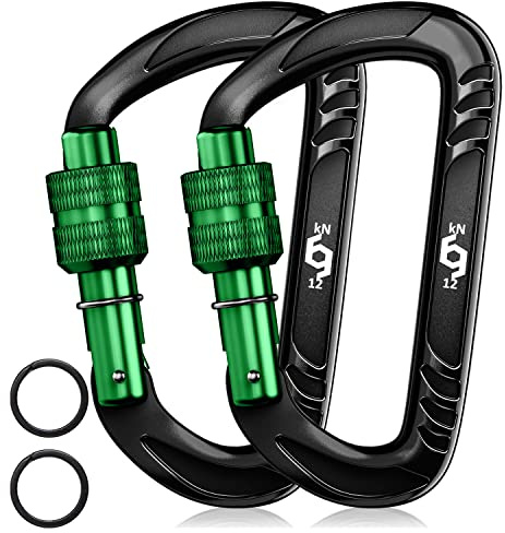 Rhino Produxs 12kN (2697 lbs) Heavy Duty Carabiner Clips