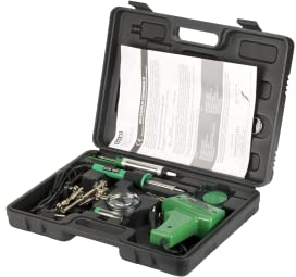 SALKI Kit de Soldadores - Estuche con Pistolas Soldadoras de Estaño de 100W y 30W para manualidades, joyería y electrónica, Incluye Accesorios Incluidos