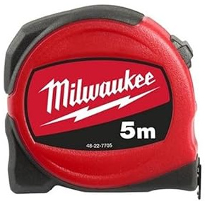 Milwaukee 0 - Metro a nastro sottile, 5 m / 19 mm