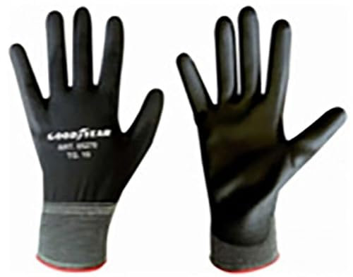 Goodyear Handschuhe aus Polyester und Polyurethan Größe 10 Farbe schwarz, Arbeitshandschuhe