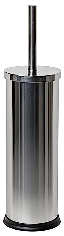 TATAY Escobilla WC Acero Inoxidable | Efecto Espejo | Contiene Cubeta Interior | Diseño Moderno y Fácil de Limpiar | Mantiene la Higiene en el Baño | Escobilla con Soporte | 10,2 x 10,2 x 38,5 cm