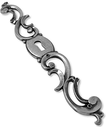 cyclingcolors bocallaves antiguos metal zamak plata gris para llaves derecha gallo vintage cajón armario cerradura cerrojos muebles