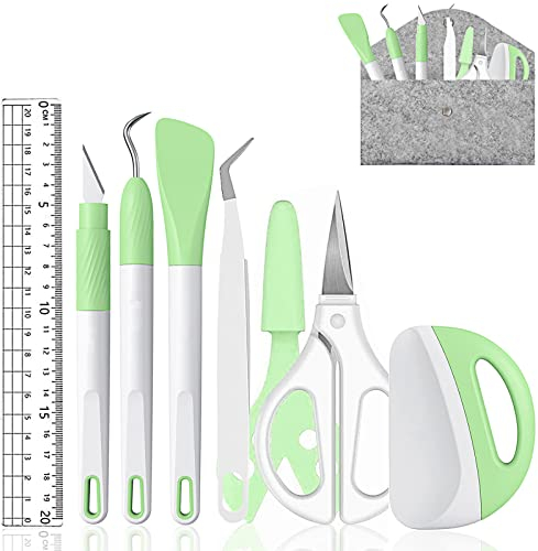 ImnBest Plotter Zubehör,Vinyl Jäten Werkzeuge für Silhouette Unkrautschaber Silhouette zubehör,Entgitterwerkzeug Plotter Werkzeuge Plotter Set,Cameos, Beschriftung, DIY Machen