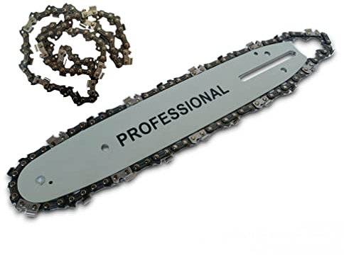Lama e Barra Per Motosega da 25 cm 10 Pollici 40 Maglie 3/8 Ricambio più Catena e Seconda Catena in Omaggio Set Ricambio Motosega Barra Guida con catena Per Motoseghe a Scoppio