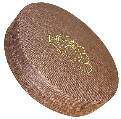 Kufoo Bodenkissen, Rundes Meditationskissen aus Hartschaum aus Baumwolle und Leinen Im Minimalistischen Design für das Wohnzimmer (#2)