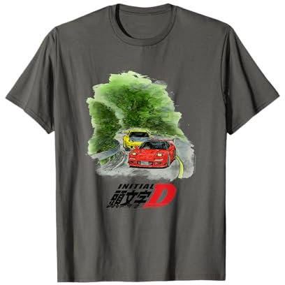 Initial D Manga Watercolor Cars Racing T-Shirt