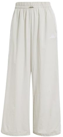 adidas Mujer Essentials 3-Stripes Lifestyle Woven Parachute Pants, Wonder Alumina/White, M