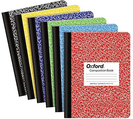 TOPS 63794 Composition Book w/Hard Cover, Legal/Wide, 9 3/4 x 7 1/2, White, 100 Sheets
