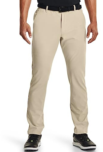 Under Armour Men's Vanish Showdown Tapered Pants, Khaki Base (289)/Halo Gray, 36/30