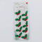 Christmas Craft Embellishments, 10Pcs Glitter Mini Holly Self-Adhesive Stickers, Christmas DIY Craft and Art Projects, Christmas Cards, Gift Party Bags, Kids Adults Scrapbooking Supplies (Mini Holly)