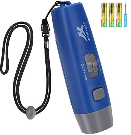 Aytop Professionelle elektronische Schiedsrichterpfeife, tragbare Notfallpfeife mit 3 Tönen Dauerhafte Trainingspfeife für Trainer P.E.Teacher Lifeguard Outdoor-Enthusiasten (Blue)