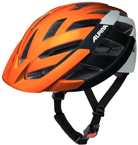 ALPINA Panoma 3.0 City-Fahrradhelm, ora-Black-White Gloss, 56-59 cm