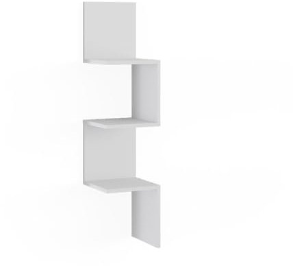 Vicco Eckregal Paolo, Bücherregal, Weiß, 28 x 116.4 cm